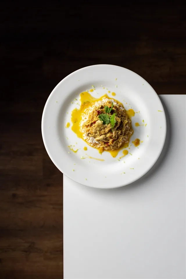 Plato fotografiado para restaurante